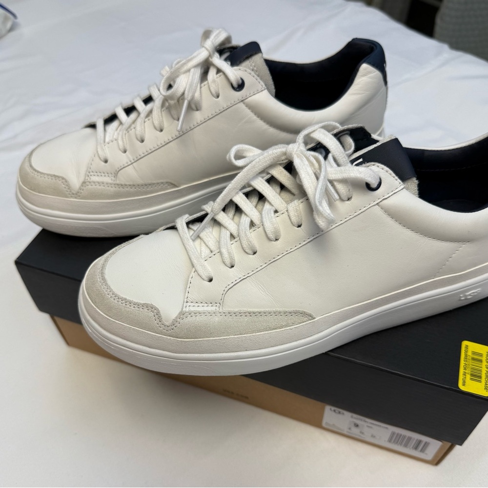 Men's UGG White and Black Sneakers